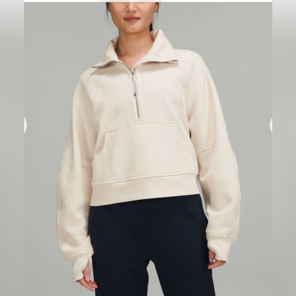 🌼LULULEM🍋N Oversized scuba Half-Zip Funnel Neck Sweatshirt M/L
